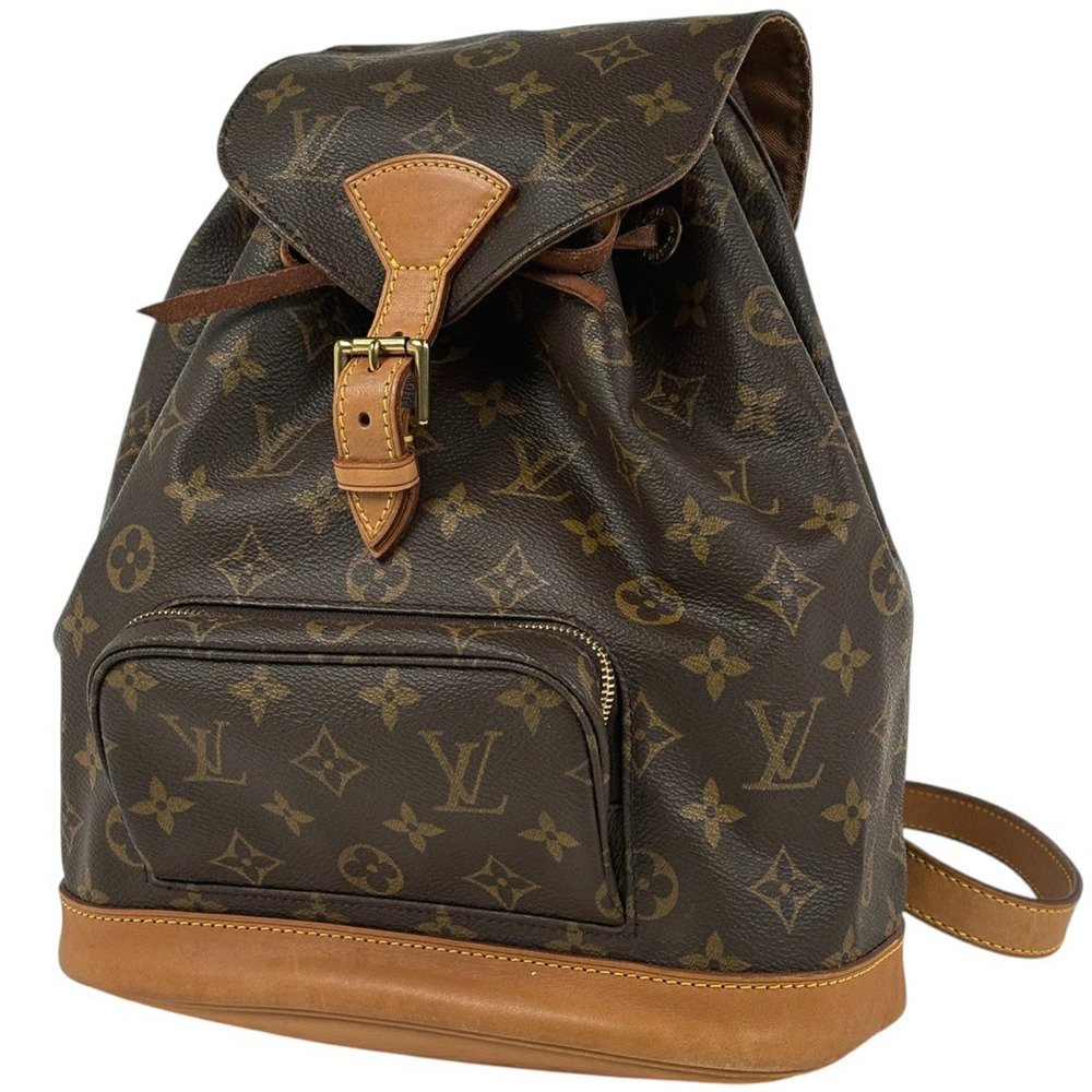 Louis Vuitton Montsouris Backpack Rucksack Daypack Rucksack Monogram Brown